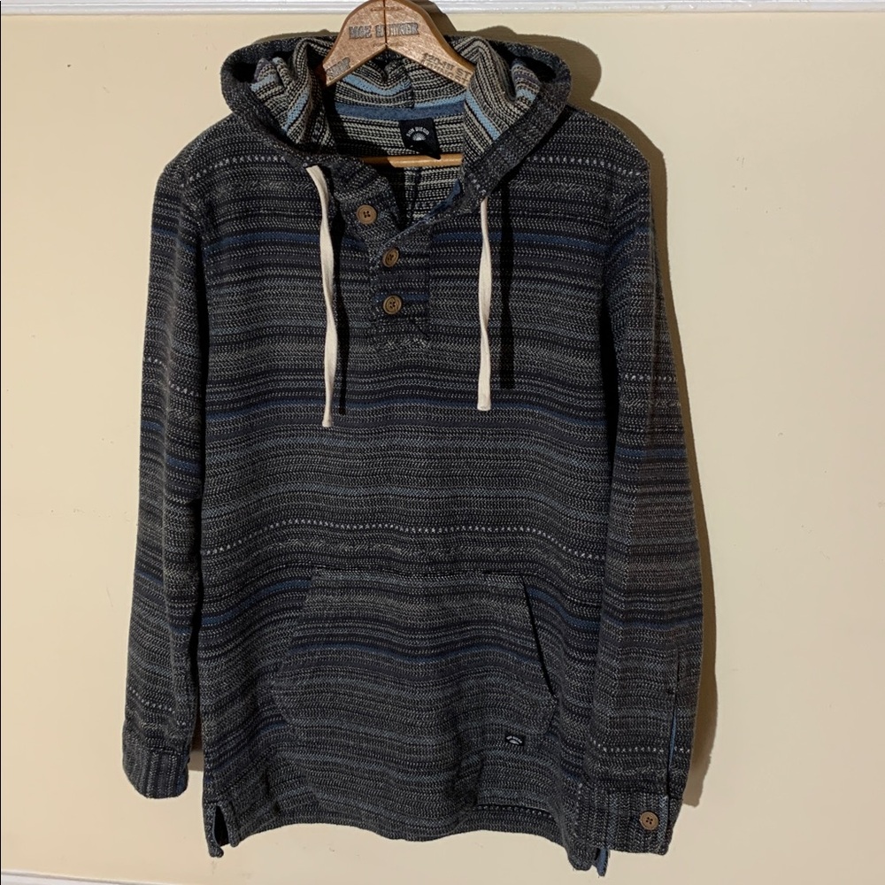 Sun Diego hooded flannel top